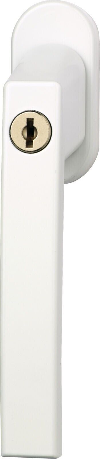 ABUS FG210 Abschließbarer Fenstergriff Kindersicherung mit 1 Wendeschlüssel weiß Silber