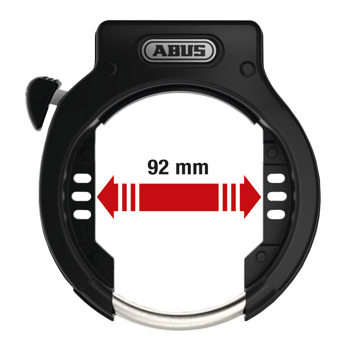 ABUS 4650 XL NR Amparo Rahmenschloss Fahrradschloss Schwarz